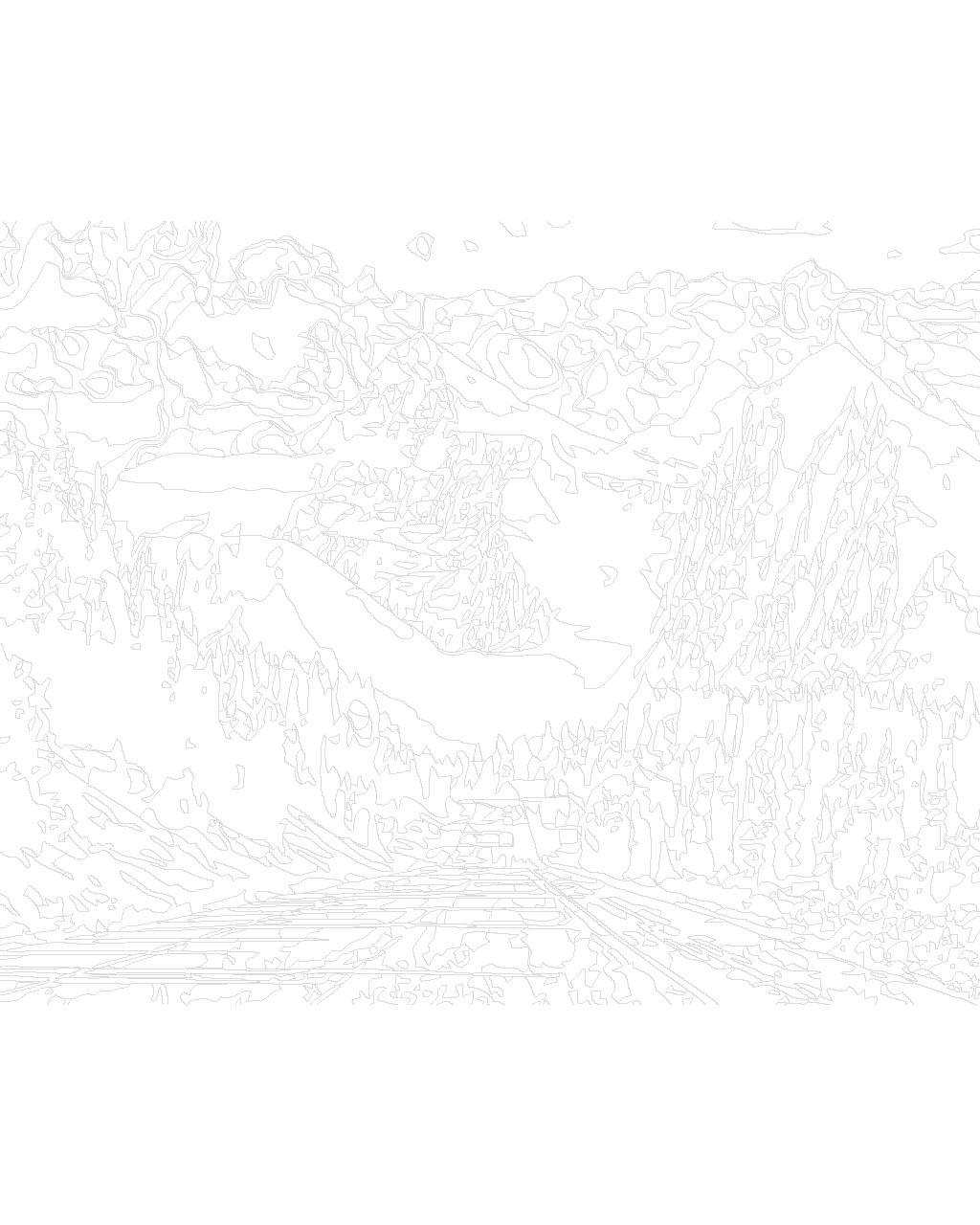 Maľovanie podľa čísel Cesta a hory 40x50cm Zuty