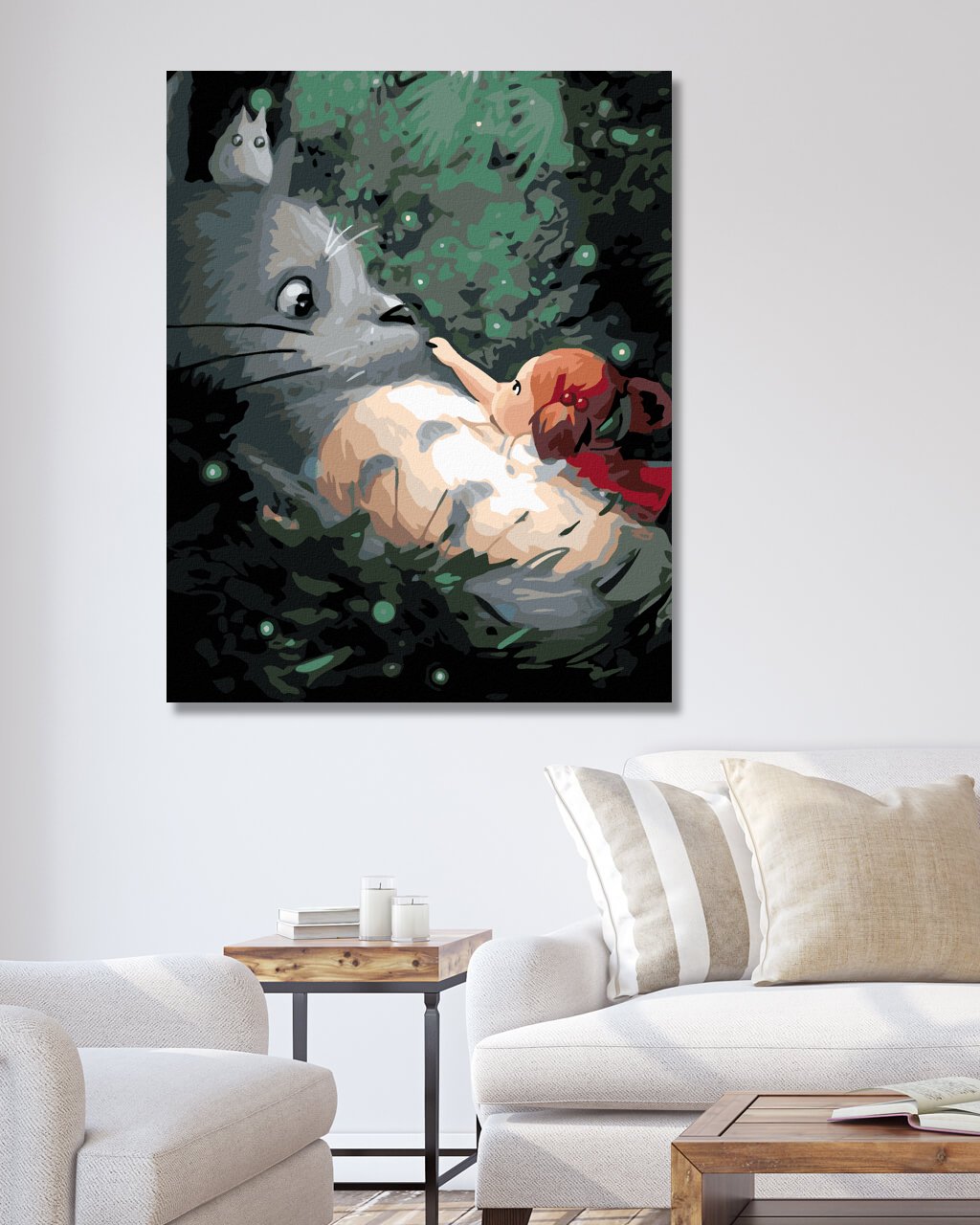 Maľovanie podľa čísel Veľká mačka a malé dievča 40x50cm Zuty