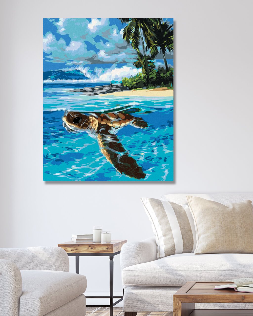 Maľovanie podľa čísel Morská korytnačka 40x50cm Zuty
