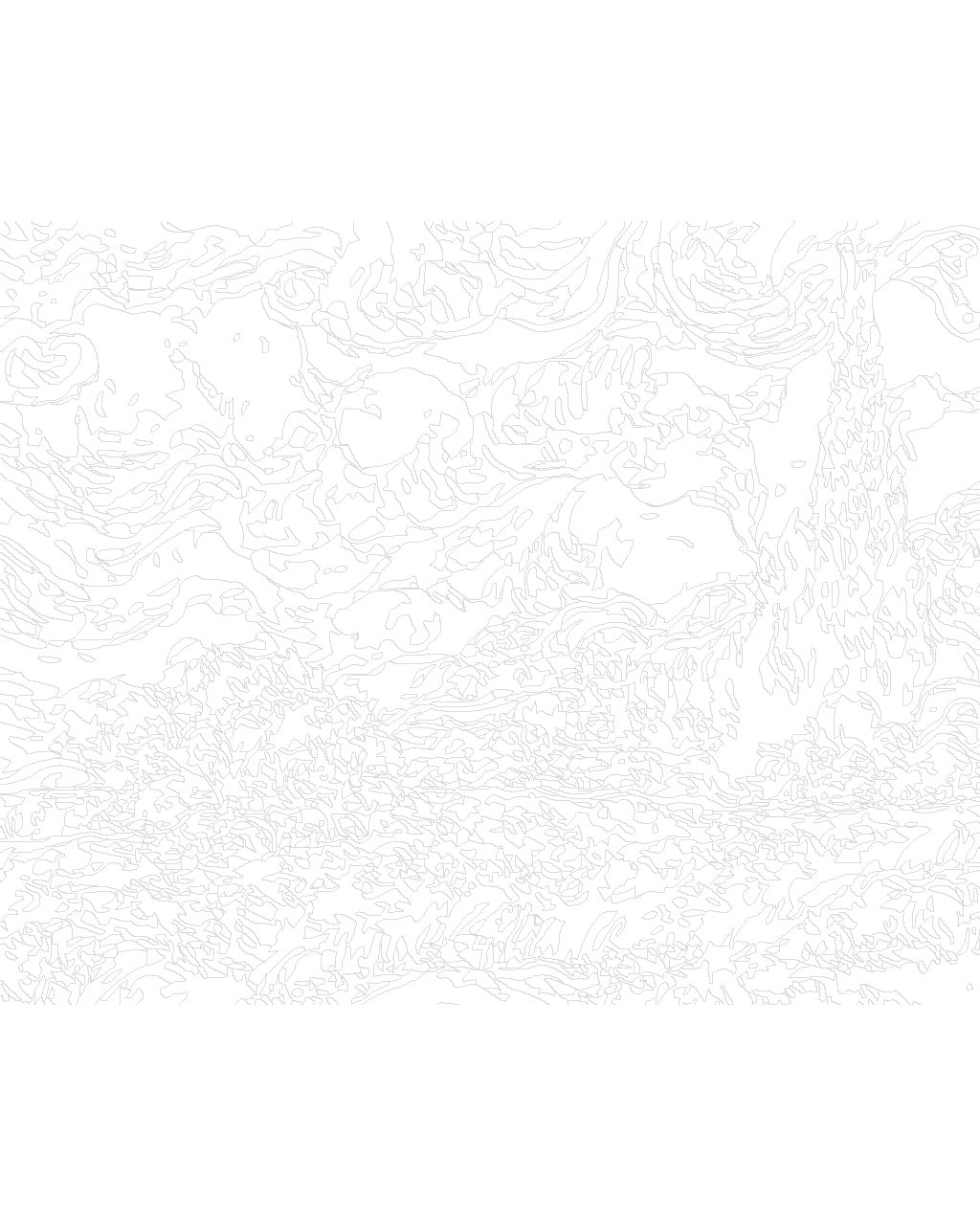 Maľovanie podľa čísel Scenéria od Gogha 40x50cm Zuty