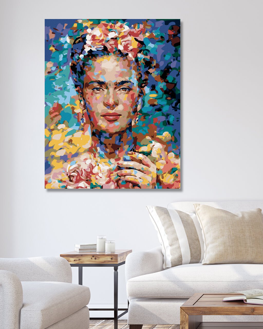 Maľovanie podľa čísel Farebná Frida 40x50cm Zuty
