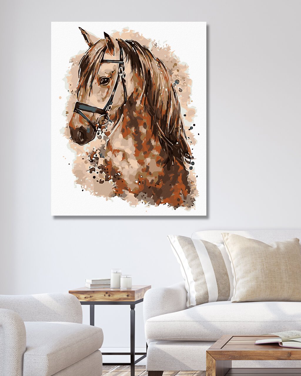 Maľovanie podľa čísel Hnedý kôň 40x50cm Zuty