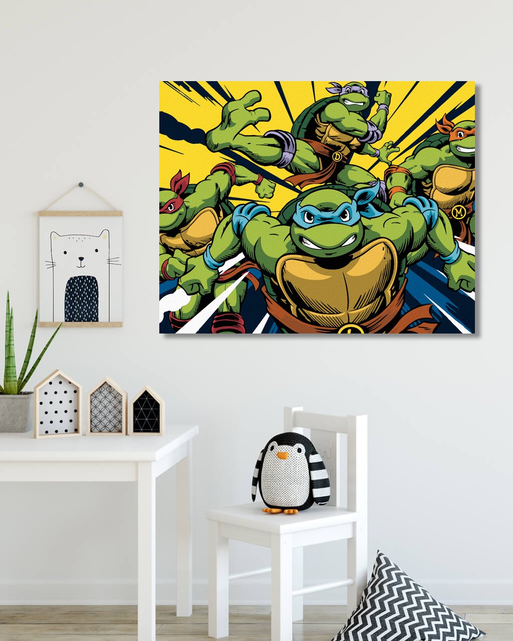 Maľovanie podľa čísel Ninja korytnačky 40x50cm Zuty