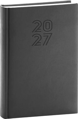 NOTIQUE Denný diár Aprint 2027, čierny, 15 x 21 cm
