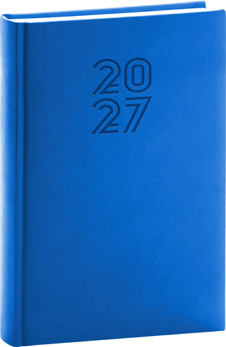 NOTIQUE Denný diár Aprint 2027, modrý, 15 x 21 cm