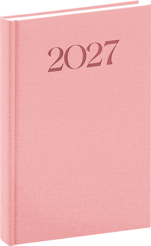 NOTIQUE Denný diár Biella 2027, ružový, 15 x 21 cm