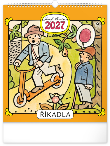 NOTIQUE Nástenný kalendár Josef Lada – Říkadla 2027, 30 x 34 cm