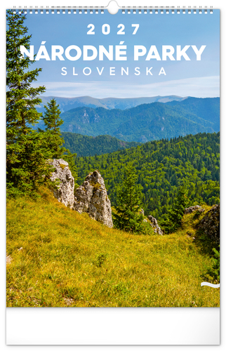 NOTIQUE Nástenný kalendár Národné parky Slovenska 2027, 33 x 46 cm
