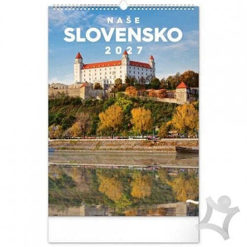 NOTIQUE Nástenný kalendár Naše Slovensko 2027, 33 x 46 cm