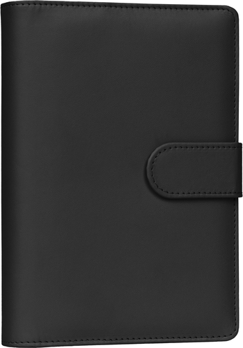NOTIQUE Refill – Týždenný krúžkový diár s vymeniteľnými listami 2027, čierny, 12,5 x 19 cm