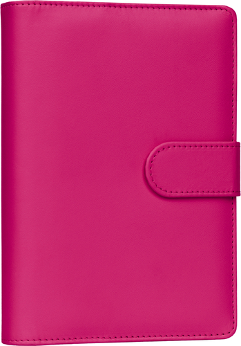 NOTIQUE Refill – Týždenný krúžkový diár s vymeniteľnými listami 2027, fuchsiový, 12,5 x 19 cm