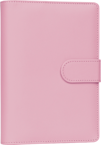 NOTIQUE Refill – Týždenný krúžkový diár s vymeniteľnými listami 2027, pudrovo ružový, 12,5 x 19 cm