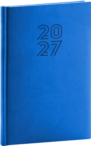 NOTIQUE Týždenný diár Aprint 2027, modrý, 15 x 21 cm