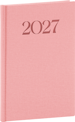 NOTIQUE Týždenný diár Biella 2027, ružový, 15 x 21 cm