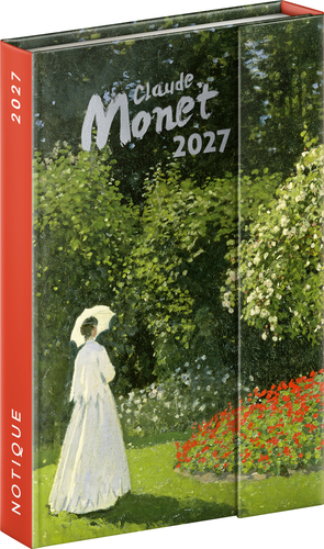 NOTIQUE Týždenný magnetický diár Claude Monet 2027, 11 x 16 cm
