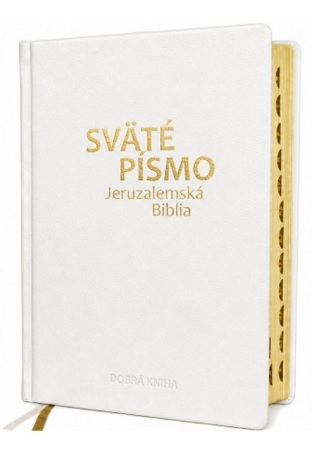 Sväté písmo - Jeruzalemská Biblia (veľký formát) biela obálka so zlatorezom