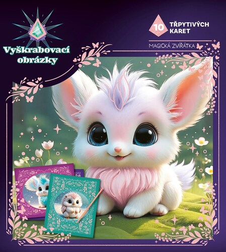 Vyškrabovací obrázky: Magická zvířátka