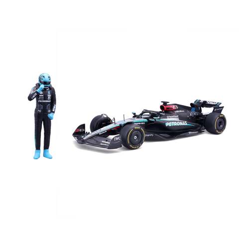 Bburago Formula 1 Mercedes-AMG č. 44 Lewis Hamilton s figúrkou jazdca – mierka 1:24