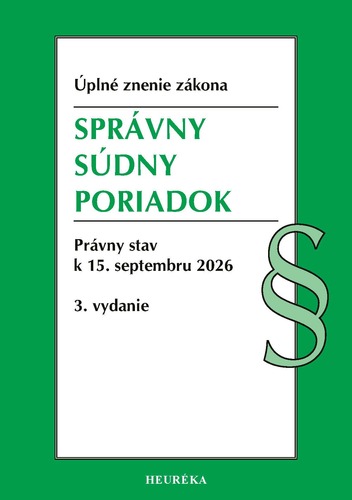 Správny súdny poriadok. 3. vyd, 8/2026