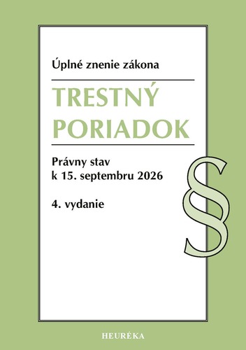 Trestný poriadok. 4. vyd., 8/2026
