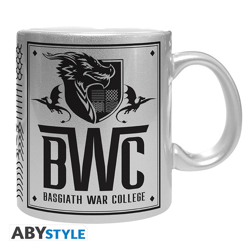 Štvrté krídlo - Hrnček 320 ml - Basgiath War College - strieborná