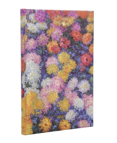 Diár Paperblanks 2027  Monet’s Chrysanthemums Mini VERSO