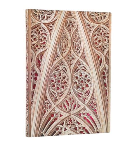 Diár Paperblanks 2027  Duomo di Milano Burgundy Midi HOR