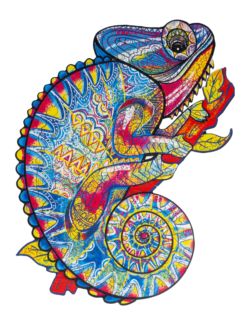 RECENTTOYS Drevené puzzle - Chameleón