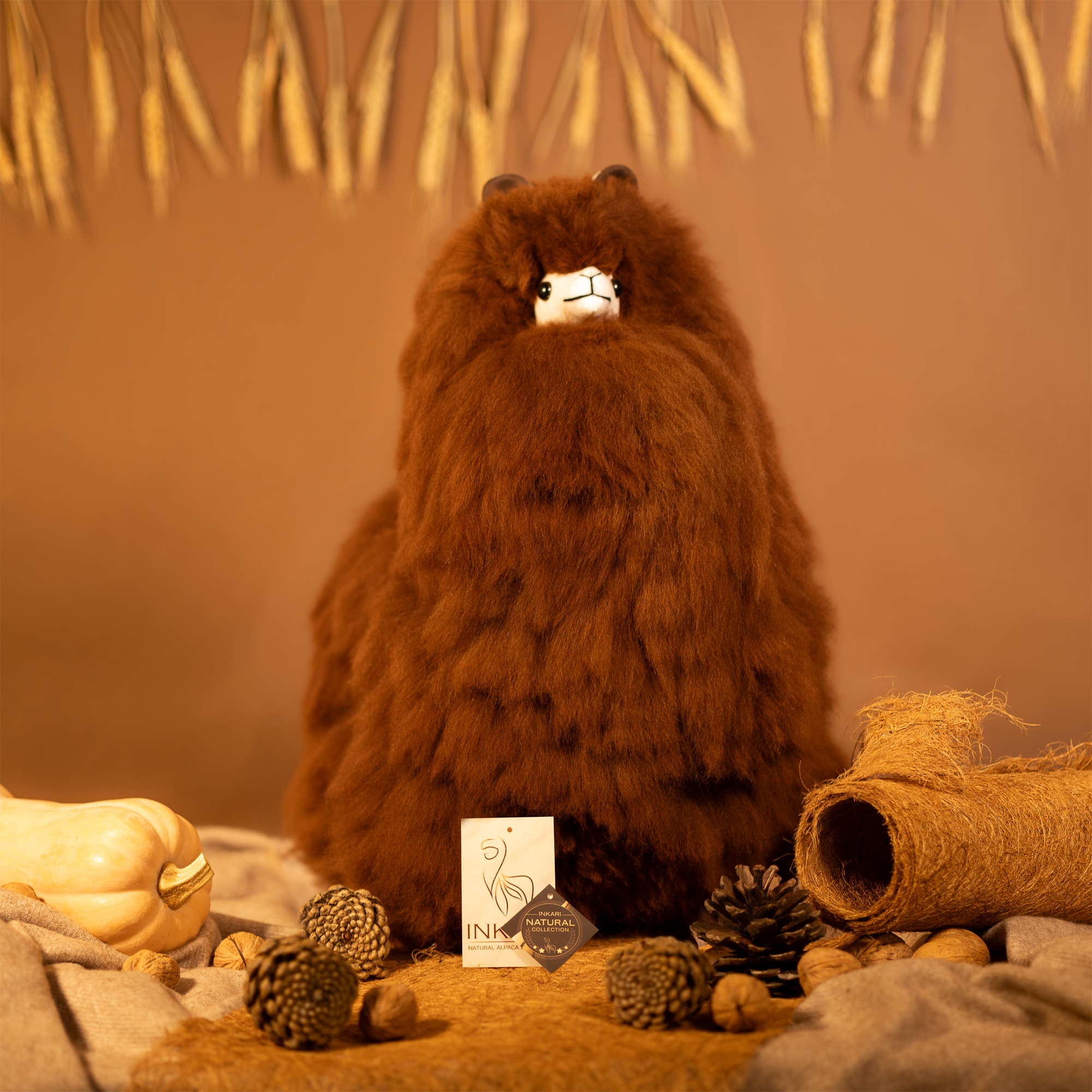 Plyšová hračka Alpaca LARGE – WALNUT