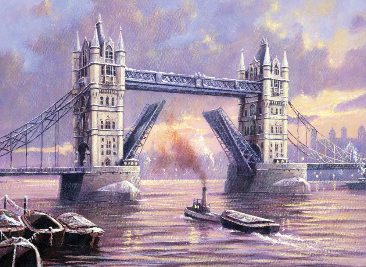R&L maľovanie podla čísel, 13 ks, Tower Bridge
