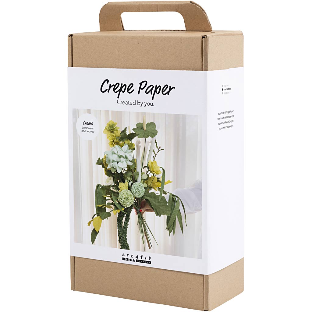 Veľká kreatívna sada Krepový papier - Kytica kvetov