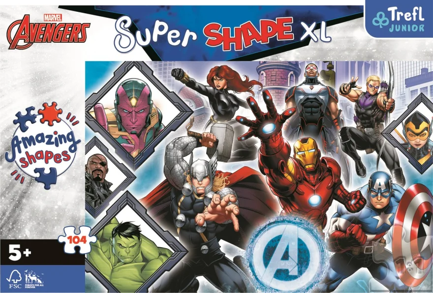Puzzle Avengeri 104 Super Shape XL Trefl