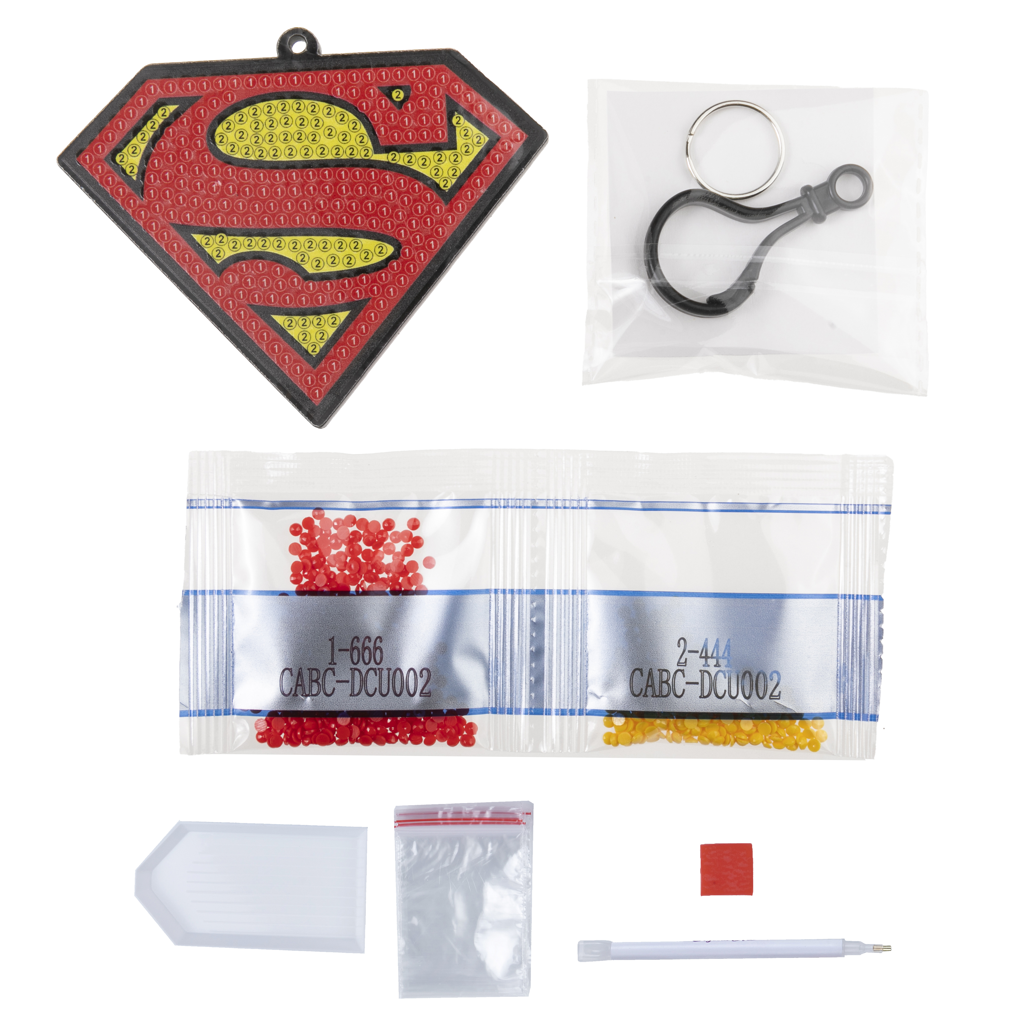 Prívesok na tašku Superman DC vykladanie z diamantov