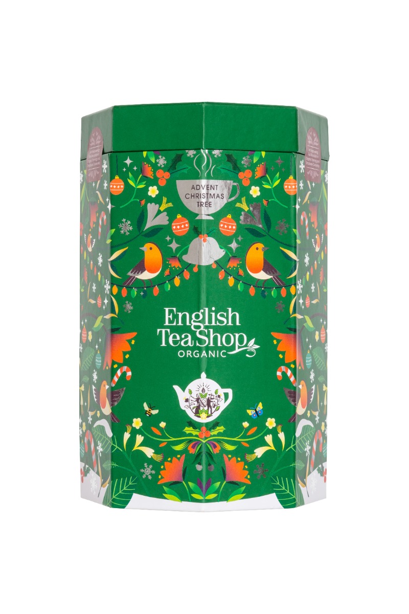 English Tea Shop Bio Čajový adventný kalendár Stromček, 25 pyramíd