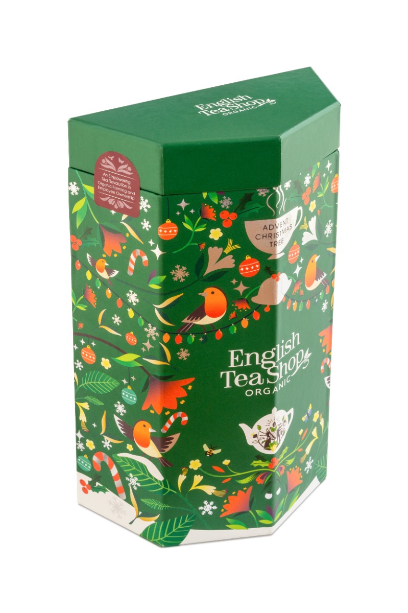 English Tea Shop Bio Čajový adventný kalendár Stromček, 25 pyramíd