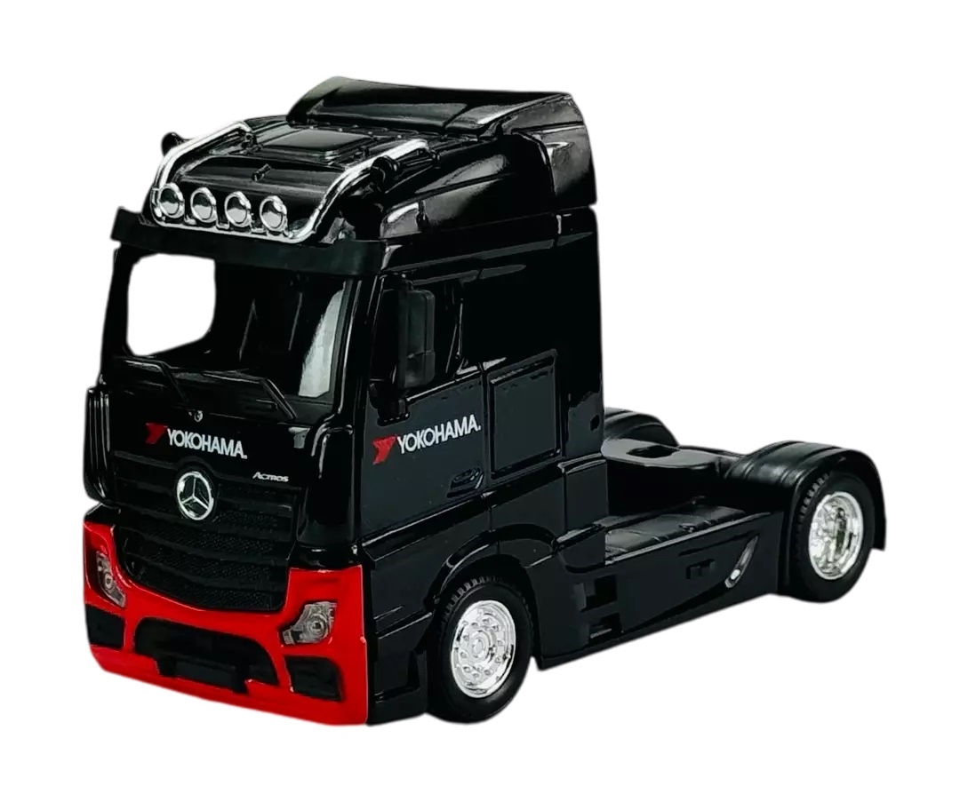 Bburago 1:43 Kamion Construction MB Actros Gigaspace / Bobcat Loader