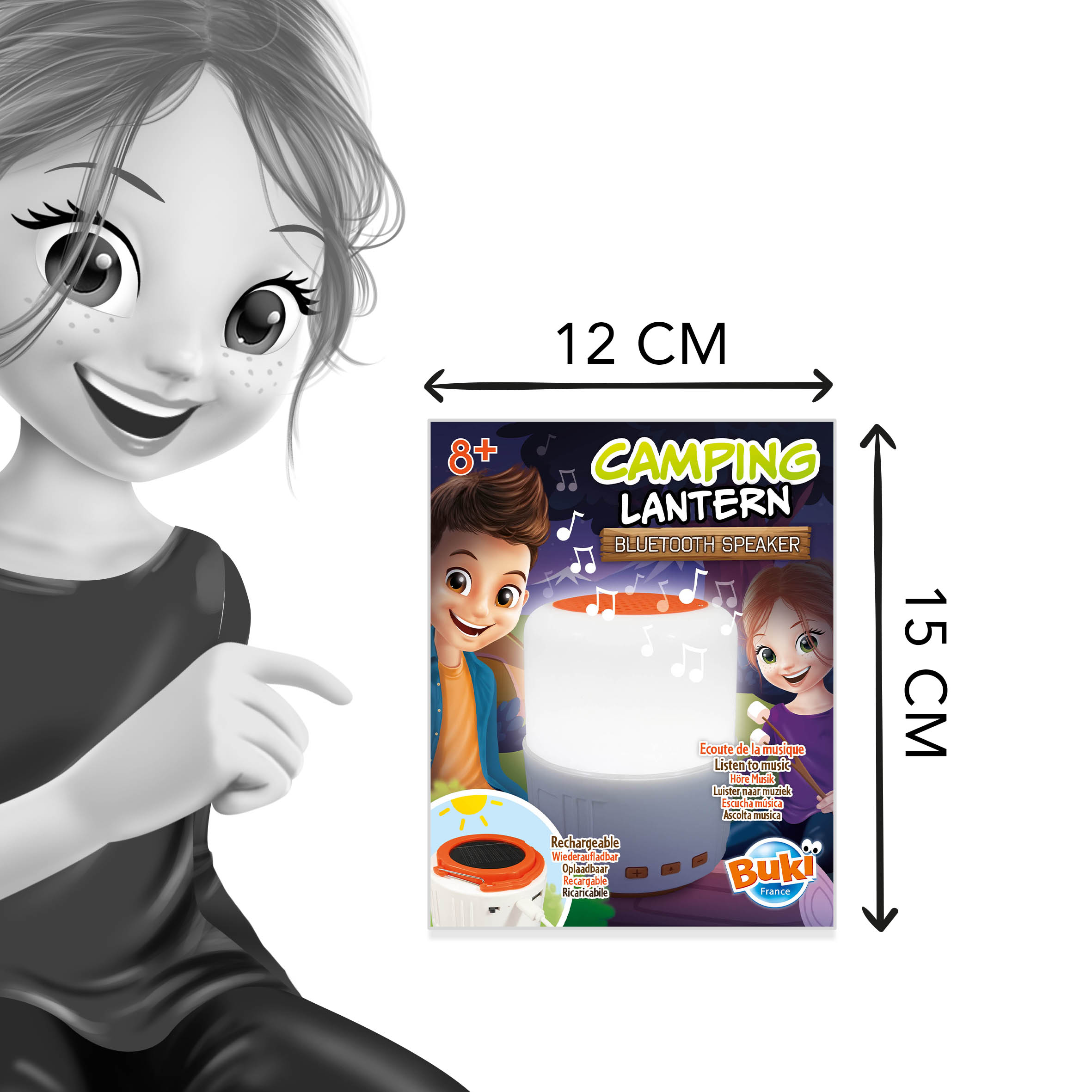 Bluetooth lampáš reproduktor