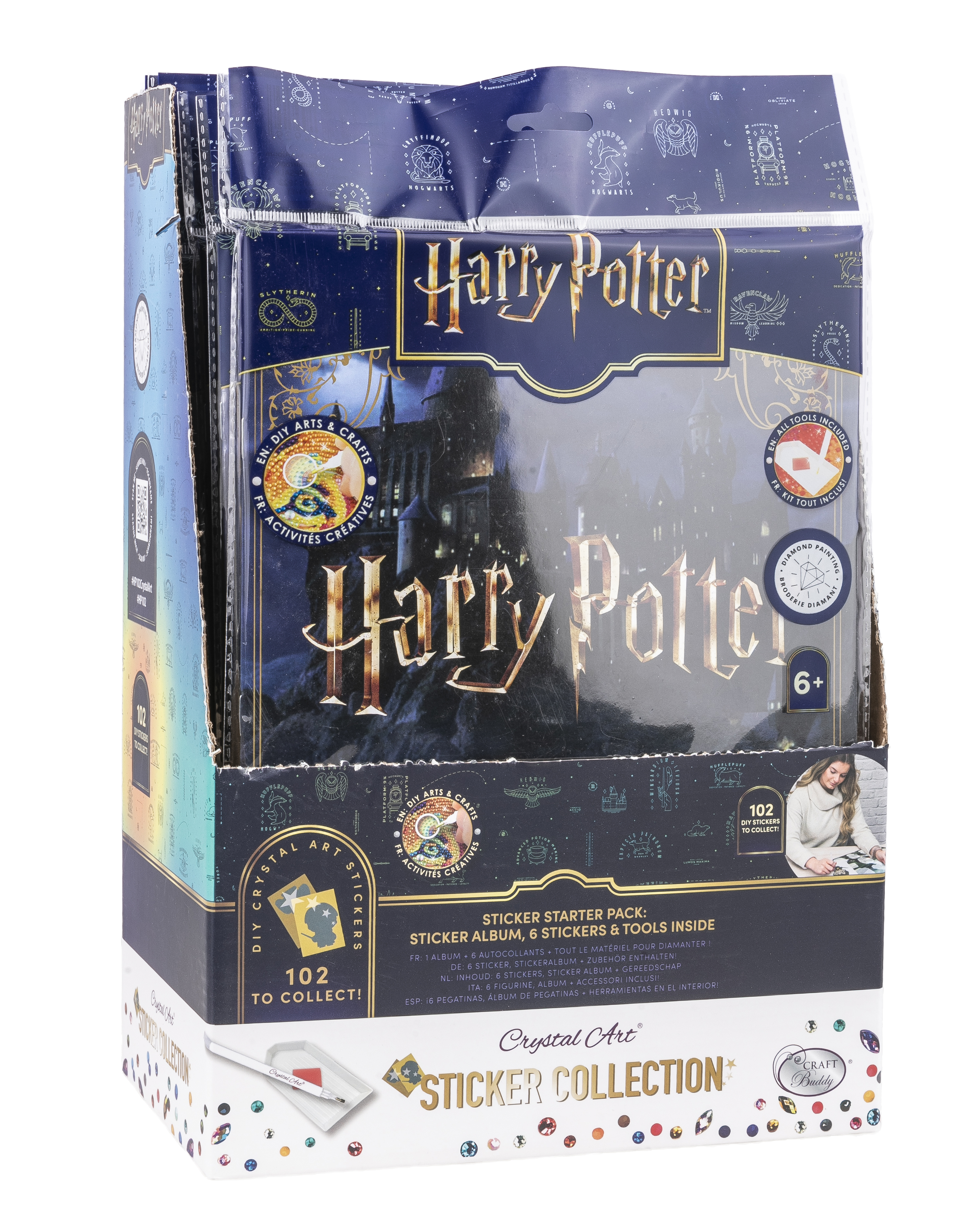 Zberateľský album s nálepkami Harry Potter vykladanie z diamantov
