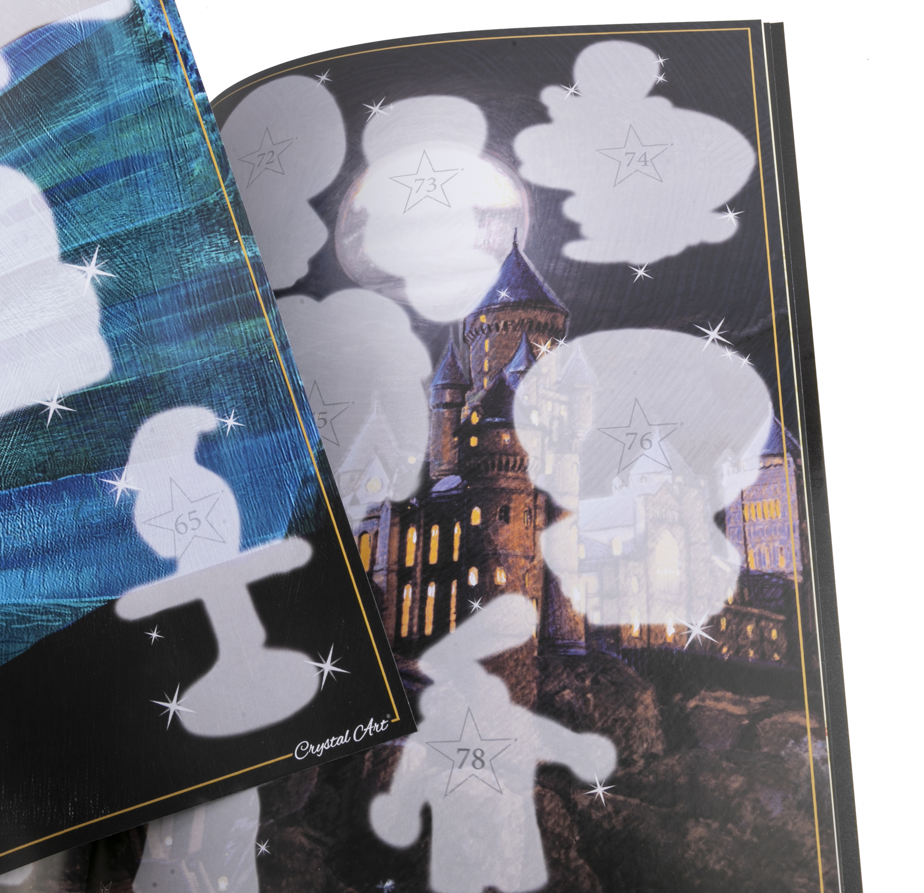 Zberateľský album s nálepkami Harry Potter vykladanie z diamantov