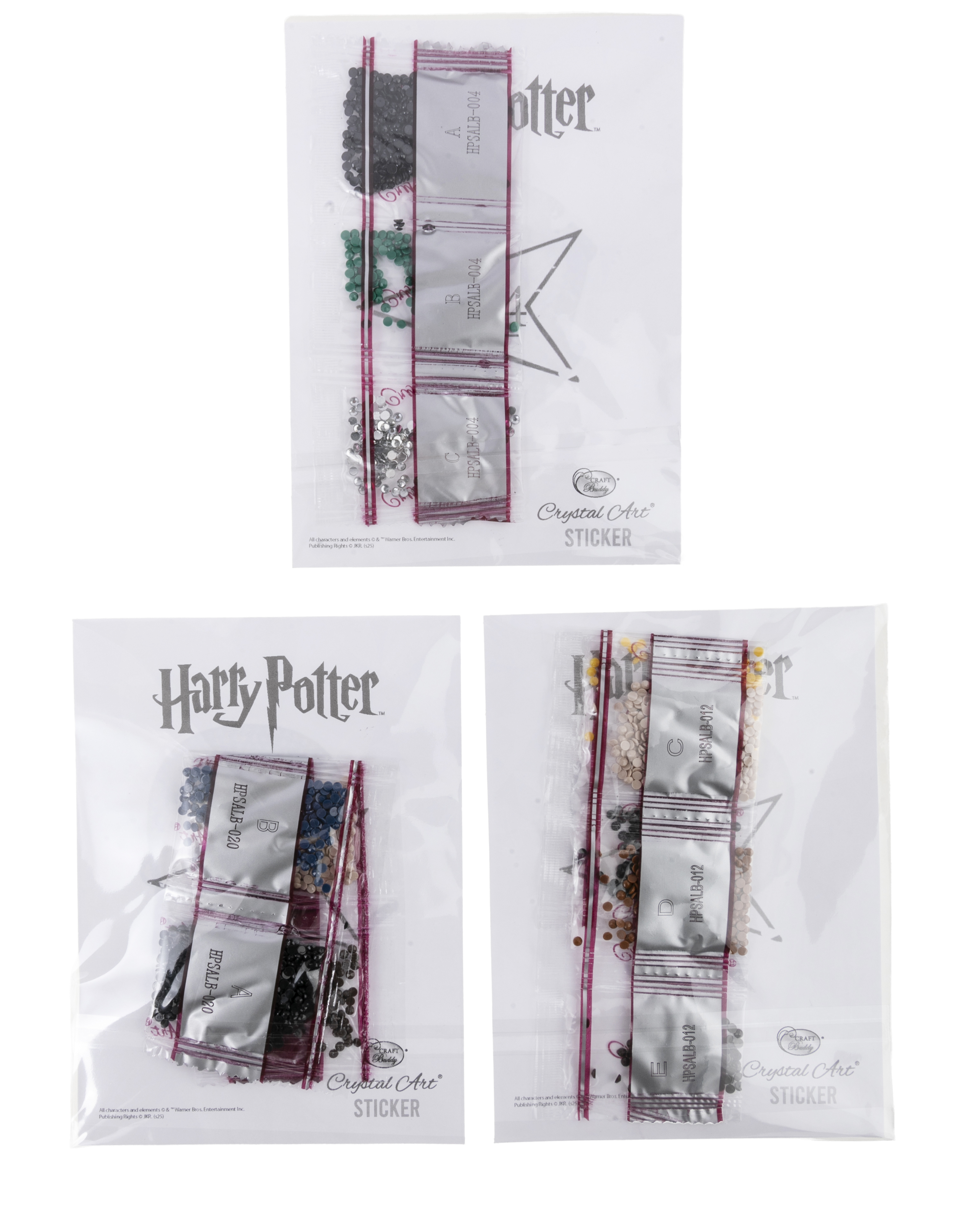 Zberateľský album s nálepkami Harry Potter vykladanie z diamantov
