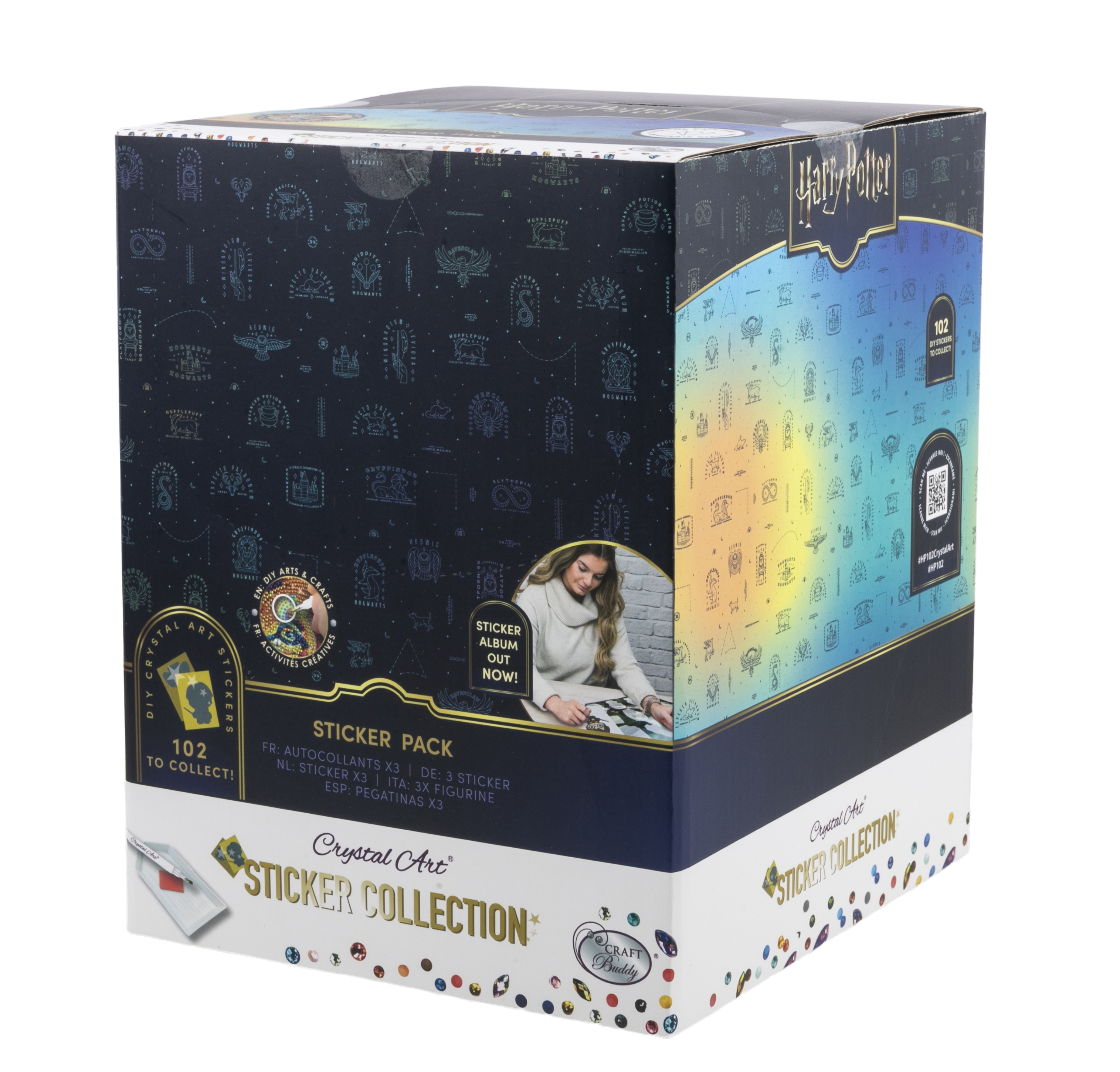 Zberateľské nálepky Harry Potter 3 ks vykladanie z diamantov