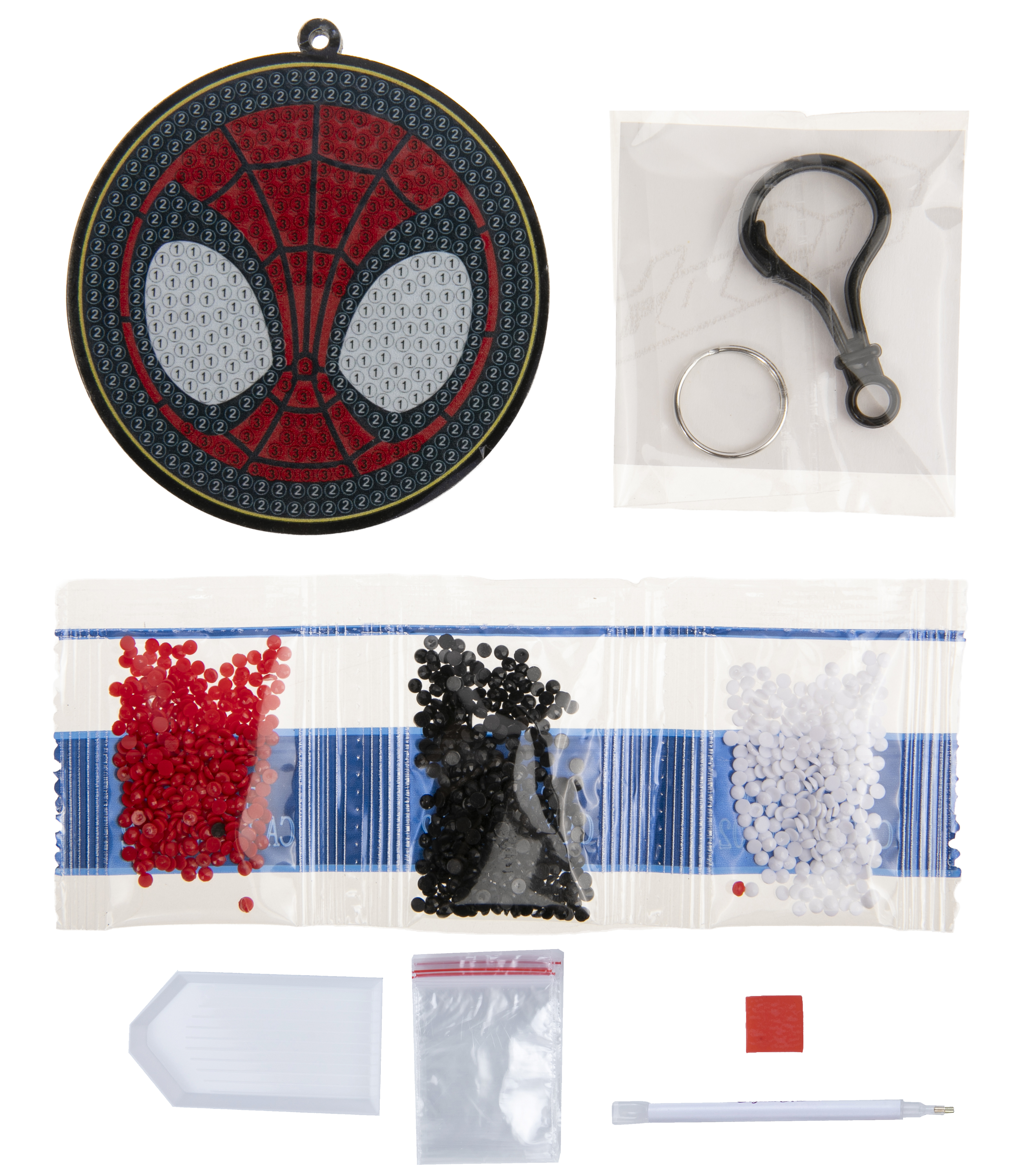 Prívesok na tašku Spider-Man Marvel vykladanie z diamantov