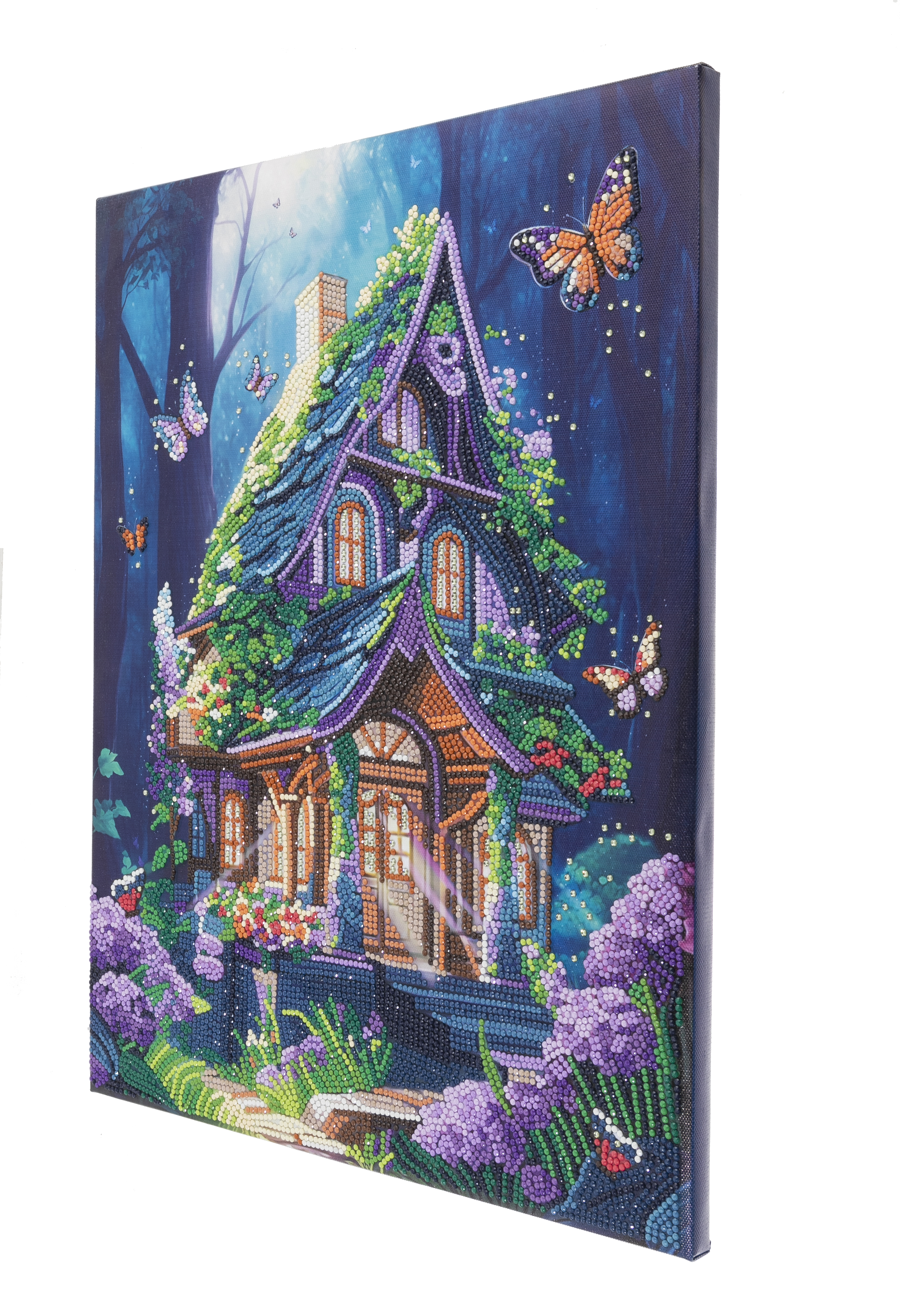 Obraz Dom fantázie (35x45 cm) vykladanie z diamantov