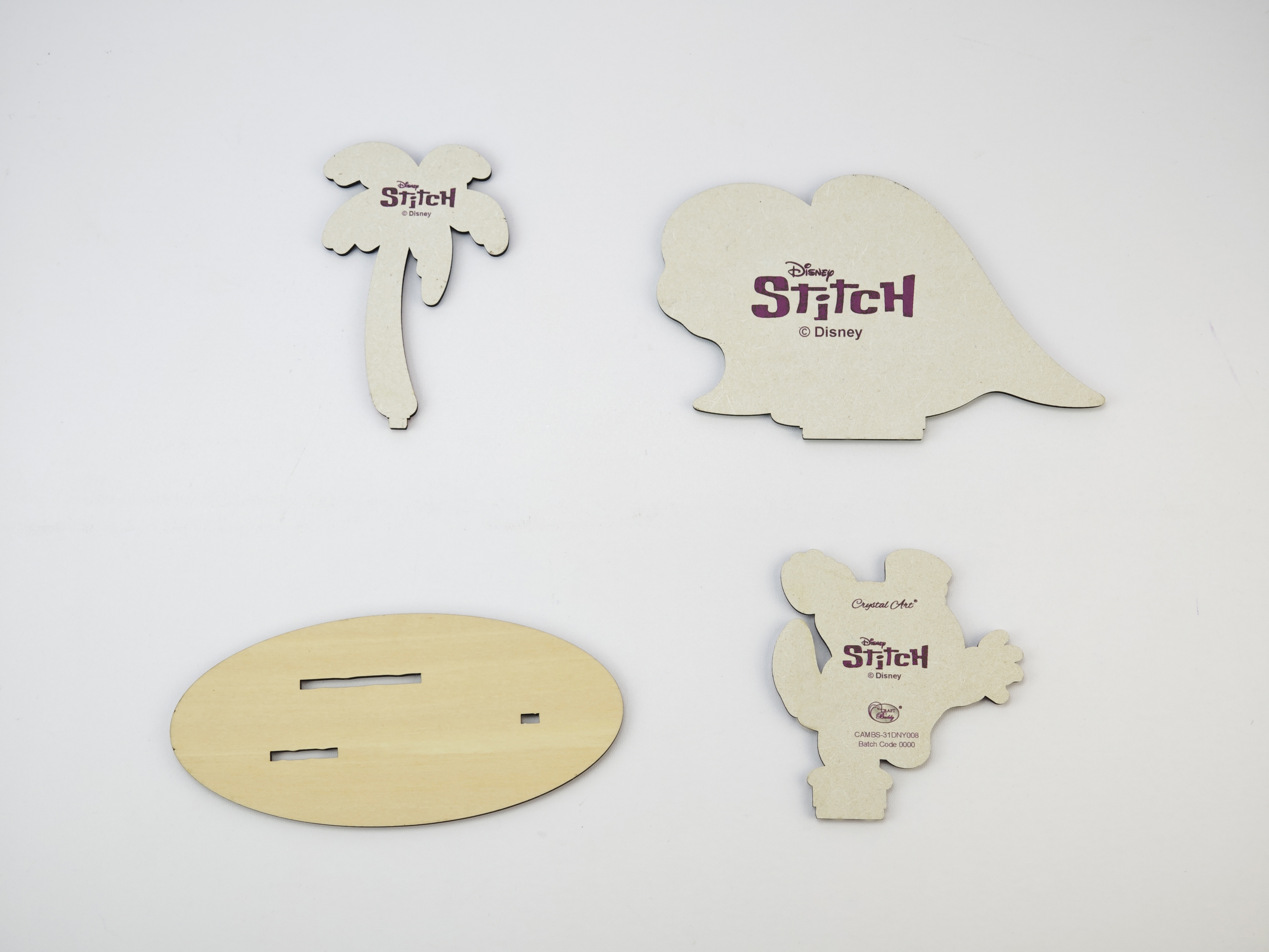 Trblietavý svet Stitch na vlnách Disney vykladanie z diamantov 3 ks