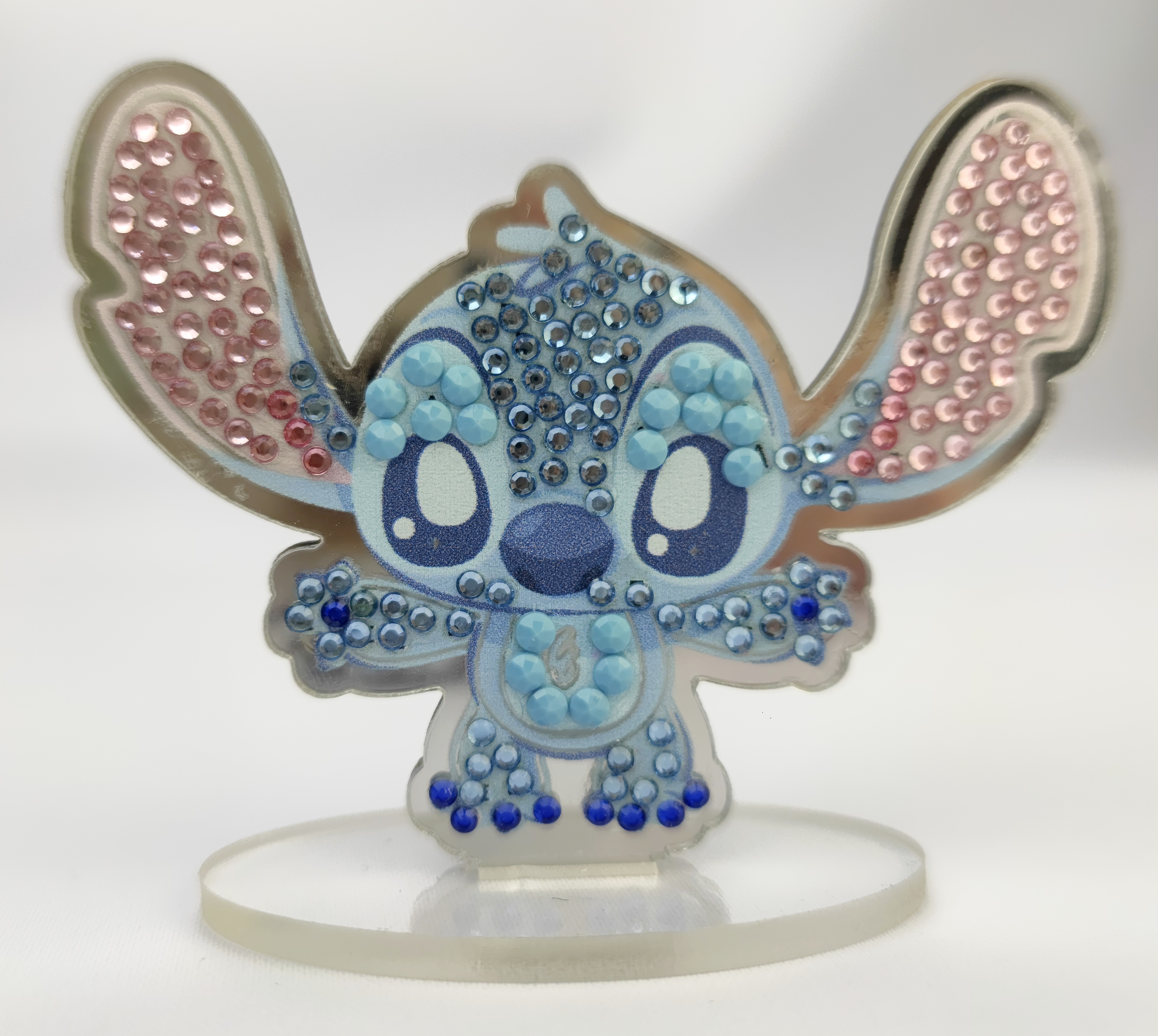 Žiarivé figúrky Stitch a Angel Disney s magnetom vykladanie z diamantov 2 ks