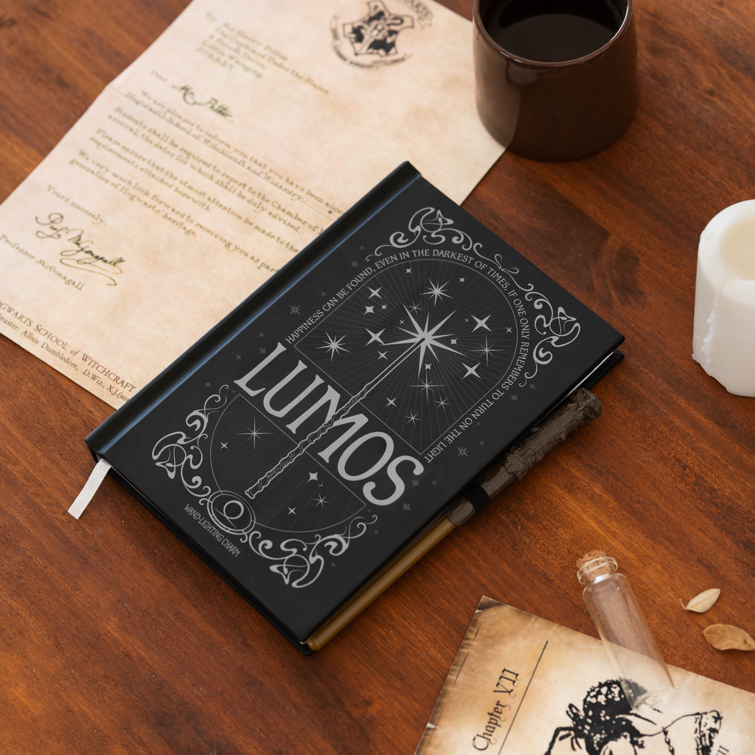 HARRY POTTER LUMOS MAXIMA PRÉMIOVÝ ZÁPISNÍK A5 SO SVETLOM