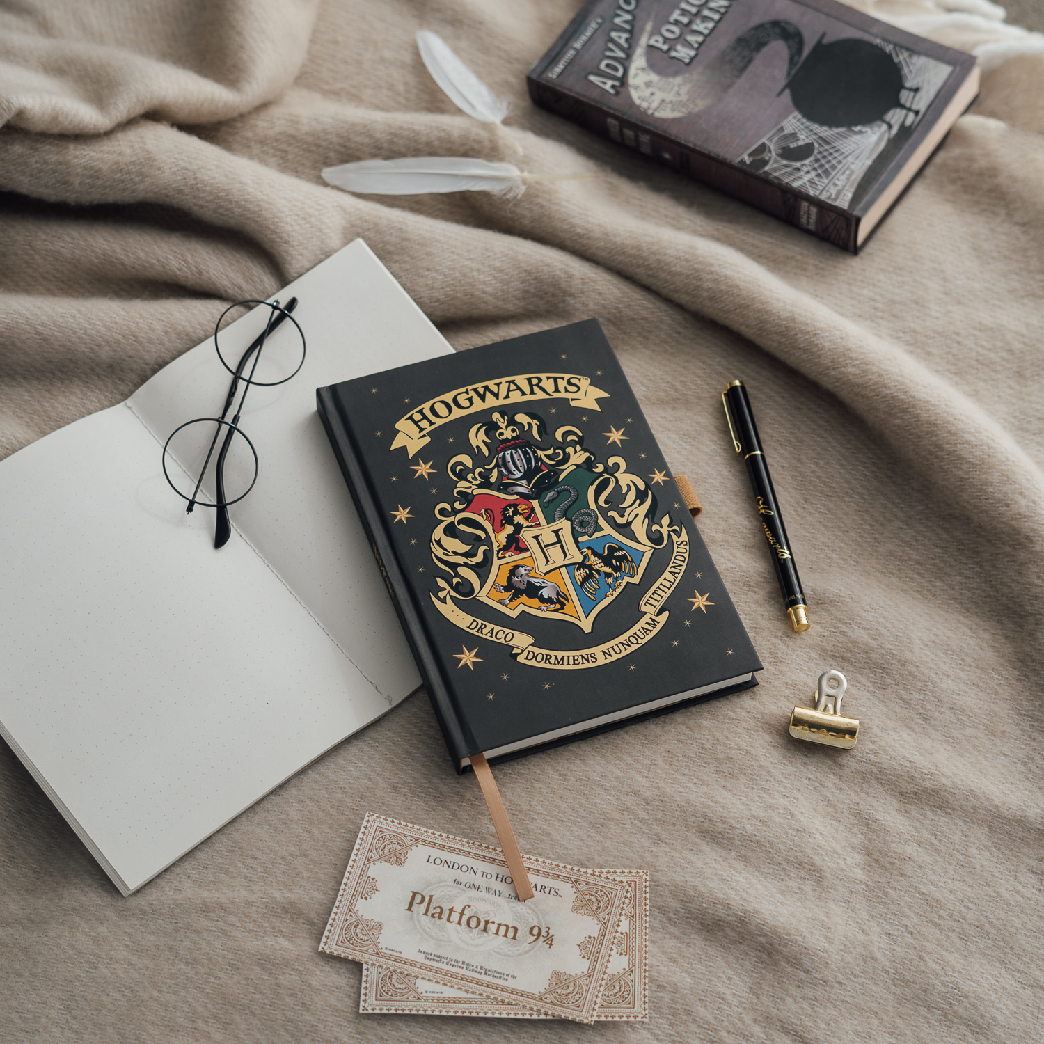 HARRY POTTER ROKFORT PRÉMIOVÝ ZÁPISNÍK A5 S PEROM