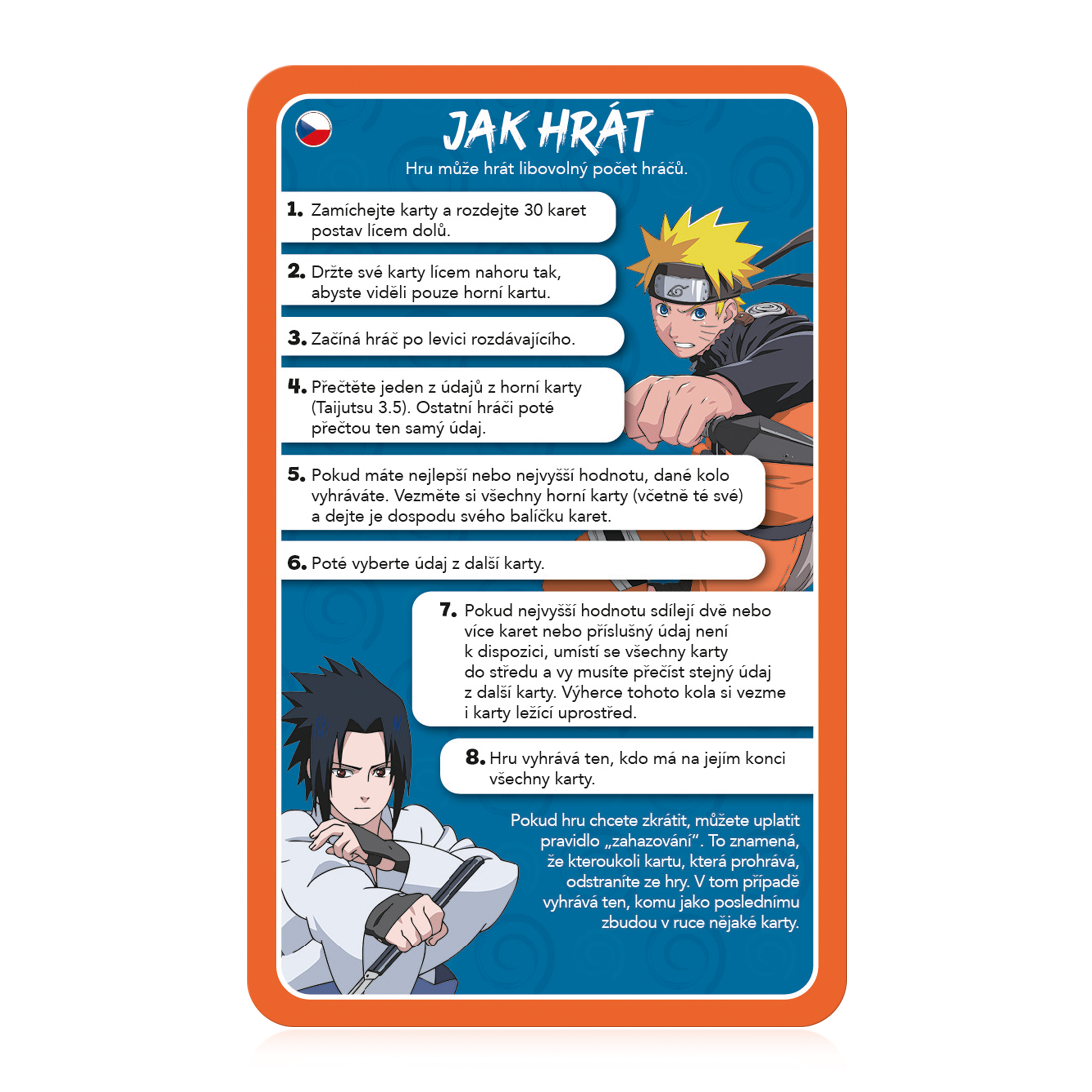 Cestovná hra Top Trumps Naruto CZ/SK