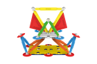 Magnetická stavebnica Multicolor 60