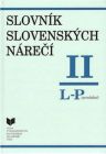 Slovník slovenských nárečí II L - P